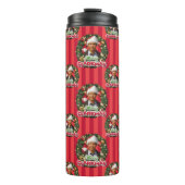 kerstvakantie | Merry Clarkmas Pattern Thermosbeker (Voorkant)