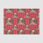 kerstvakantie | Merry Clarkmas Pattern Tissuepapier (Voorkant)