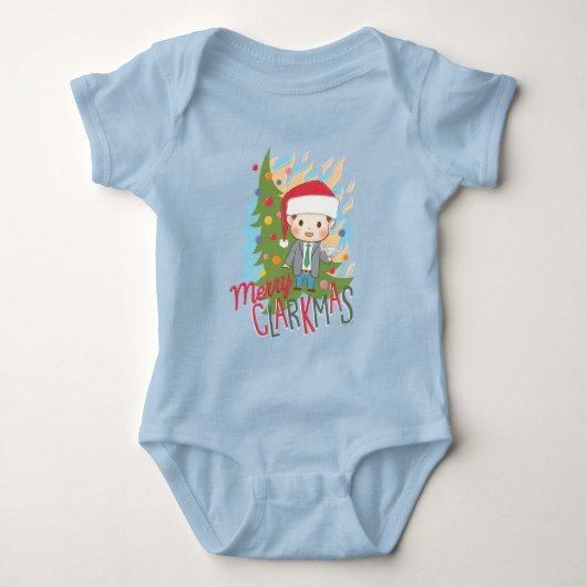 kerstvakantie Merry Clarkmas Romper (Voorkant)