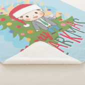 kerstvakantie Merry Clarkmas Sherpa Deken (3/4)