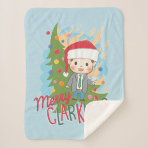 kerstvakantie Merry Clarkmas Sherpa Deken