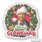 kerstvakantie | Merry Clarkmas Sticker (Voorkant)