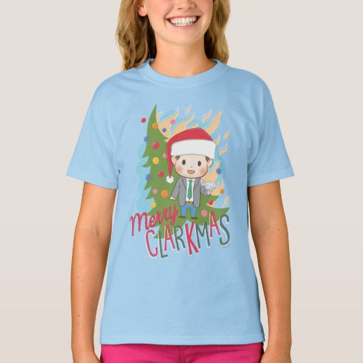 kerstvakantie Merry Clarkmas T-shirt (Voorkant)