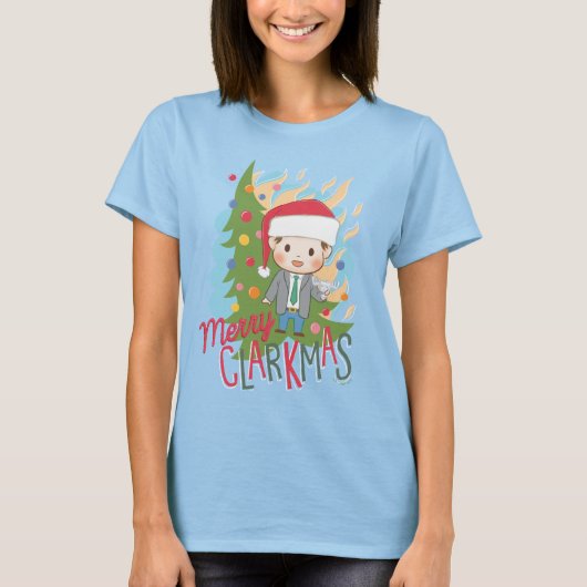 kerstvakantie Merry Clarkmas T-shirt (Voorkant)