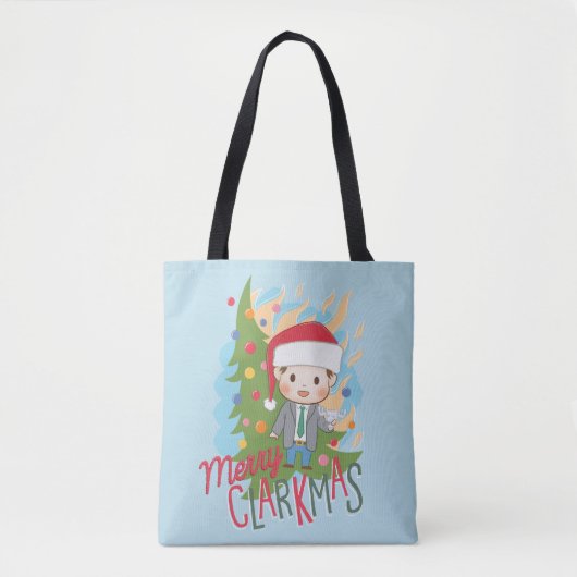 kerstvakantie Merry Clarkmas Tote Bag (Voorkant)