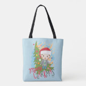 kerstvakantie Merry Clarkmas Tote Bag (Achterkant)