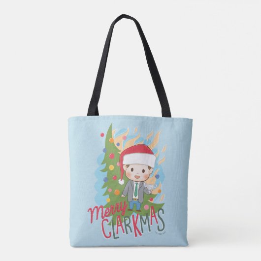 kerstvakantie Merry Clarkmas Tote Bag (Achterkant)