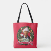 kerstvakantie | Merry Clarkmas Tote Bag (Achterkant)