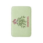 Kerstvakantie Merry Mistletoe Whimsical Plezier Badmat (Voorkant Verticaal)