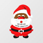 Kerstvakantie met de Afrikaanse Kerstman Raamsticker (Vel)