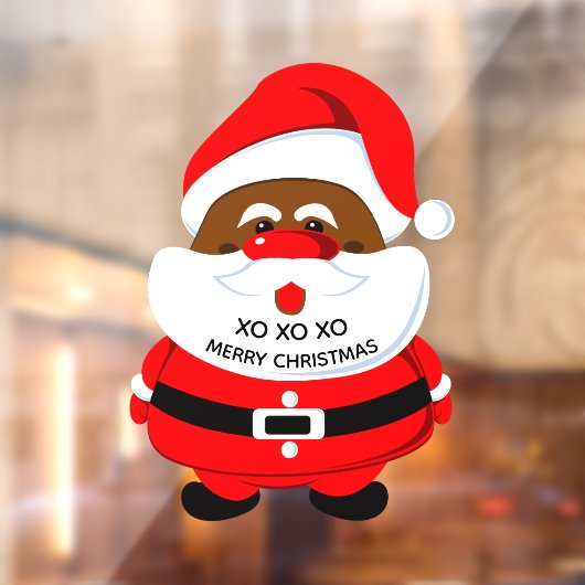 Kerstvakantie met de Afrikaanse Kerstman Raamsticker (Vel 2)