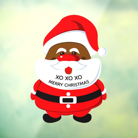 Kerstvakantie met de Afrikaanse Kerstman Raamsticker (Vel 3)