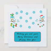 Kerstvakantie met familieforum feestdagenkaart (Voorkant)