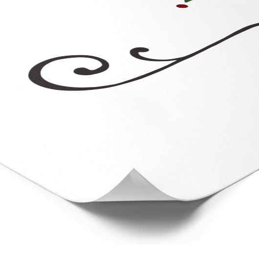 kerstvakantie met kerst aftellen poster (Hoek)