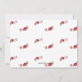 Kerstvakantie met Vintage Boeket Feestdagenkaart (Achterkant)