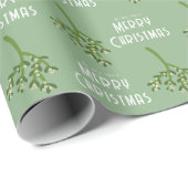 Kerstvakantie Mistletoe Cadeaupapier (Rol Hoek)