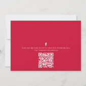 Kerstvakantie Mistletoe Groene QR-code Kaart (Achterkant)