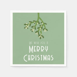 Kerstvakantie Mistletoe Servet