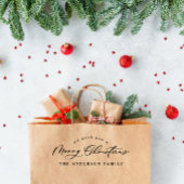 Kerstvakantie modern elegant minimaal script rubberstempel