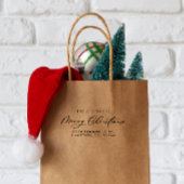 Kerstvakantie modern elegant minimaal script rubberstempel