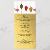 Kerstvakantie  Modern Ornamenten Menu (Voorkant)