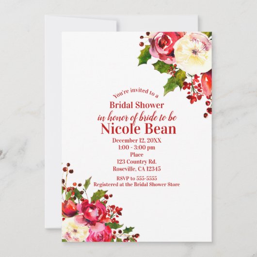 Kerstvakantie Modern Winter Vrijgezellenfeest Kaart (Voorkant)