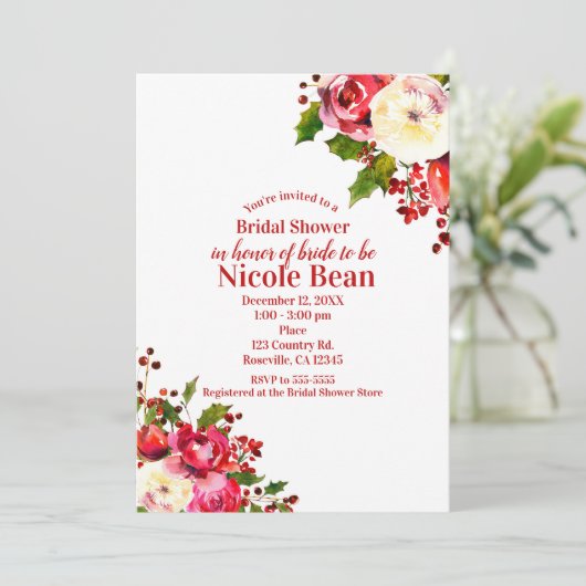 Kerstvakantie Modern Winter Vrijgezellenfeest Kaart (Staand voorkant)