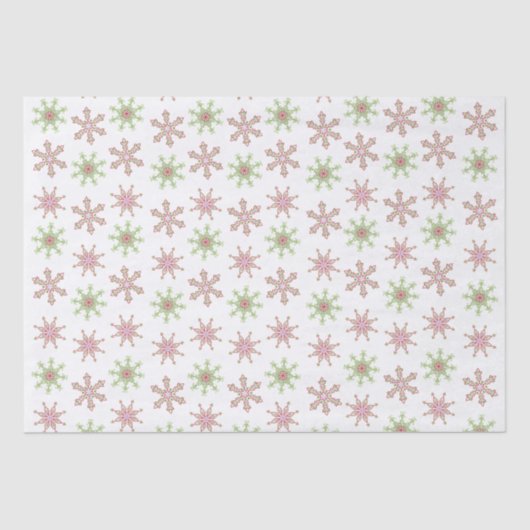 Kerstvakantie moderne rode snuitvlokken tissuepapier (Voorkant)