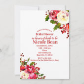 Kerstvakantie Moderne Winter Bruidsdouche Kaart (Voorkant)