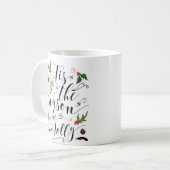 Kerstvakantie mok is het seizoen dat alleen maar z (Voorkant links)