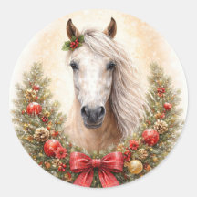 Kerstvakantie Mooie Paard en Krans