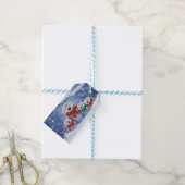Kerstvakantie Mooie Uilen Cadeaulabel (Met Touw)
