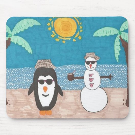 kerstvakantie muismat (Voorkant)