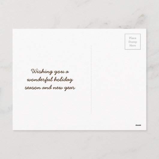 Kerstvakantie Nebraska State Groeten Feestdagenkaart (Achterkant)