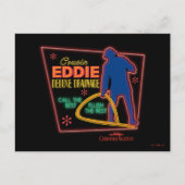kerstvakantie | Neef Eddie Neon Sign Briefkaart (Voorkant)