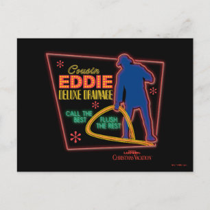 kerstvakantie   Neef Eddie Neon Sign Briefkaart