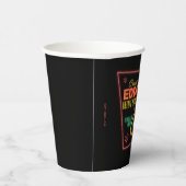 kerstvakantie | Neef Eddie Neon Sign Papieren Bekers (Rechts)