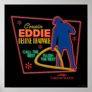 kerstvakantie   Neef Eddie Neon Sign Poster