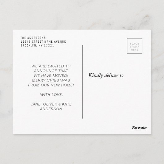 kerstvakantie Nieuwe startpagina Briefkaart (Achterkant)