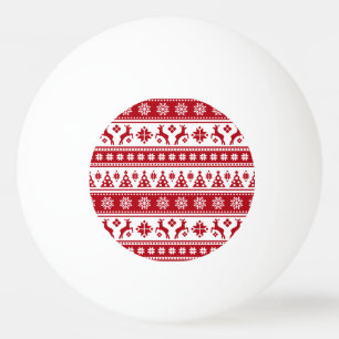 Kerstvakantie Noordse Patroon Knus Pingpongbal