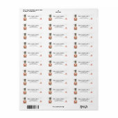 Kerstvakantie Notenkraker Adreslabel Etiket (Full Sheet)