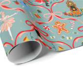 Kerstvakantie - Notenkraker Cadeaupapier (Rol Hoek)