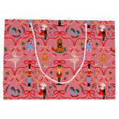 Kerstvakantie - Notenkraker Grote Geschenktas Groot Cadeauzakje (Achterkant)