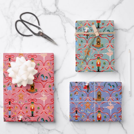 Kerstvakantie - Notenkraker Inpakpapier Vel (Voorkant)