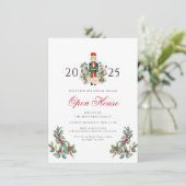 Kerstvakantie Notenkraker Open Huis Feest Kaart (Staand voorkant)