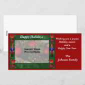 Kerstvakantie Notenkraker Ornament Fotokaart Feestdagenkaart (Voorkant / Achterkant)