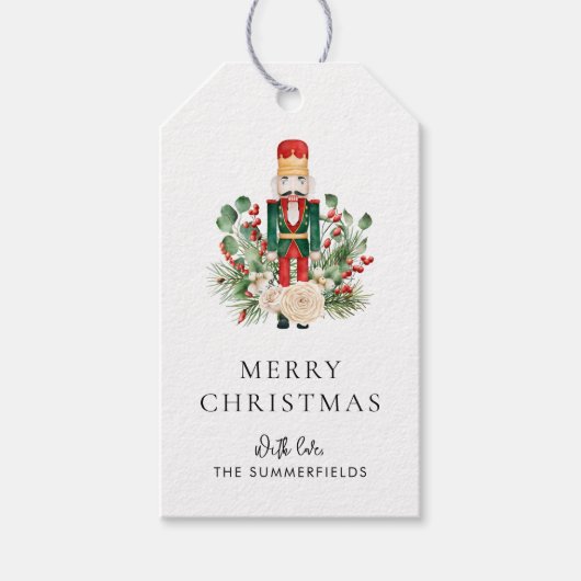 Kerstvakantie Notenkraker Script Cadeaulabel (Voorkant)