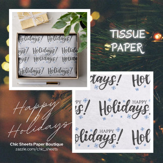 Kerstvakantie Ontwerp Tissue Papier