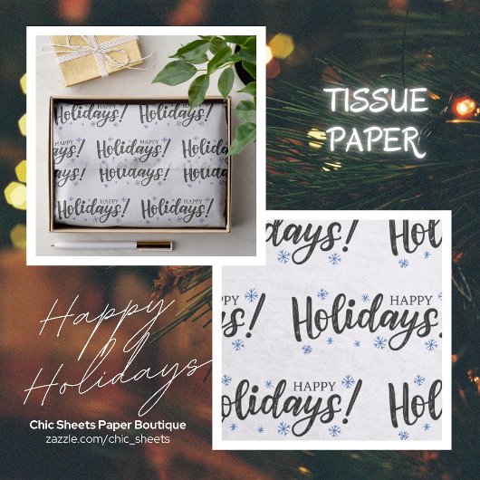 Kerstvakantie Ontwerp Tissue Papier