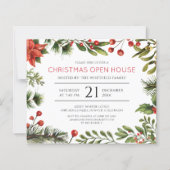 Kerstvakantie Open Huis Feest Uitnodiging (Voorkant)